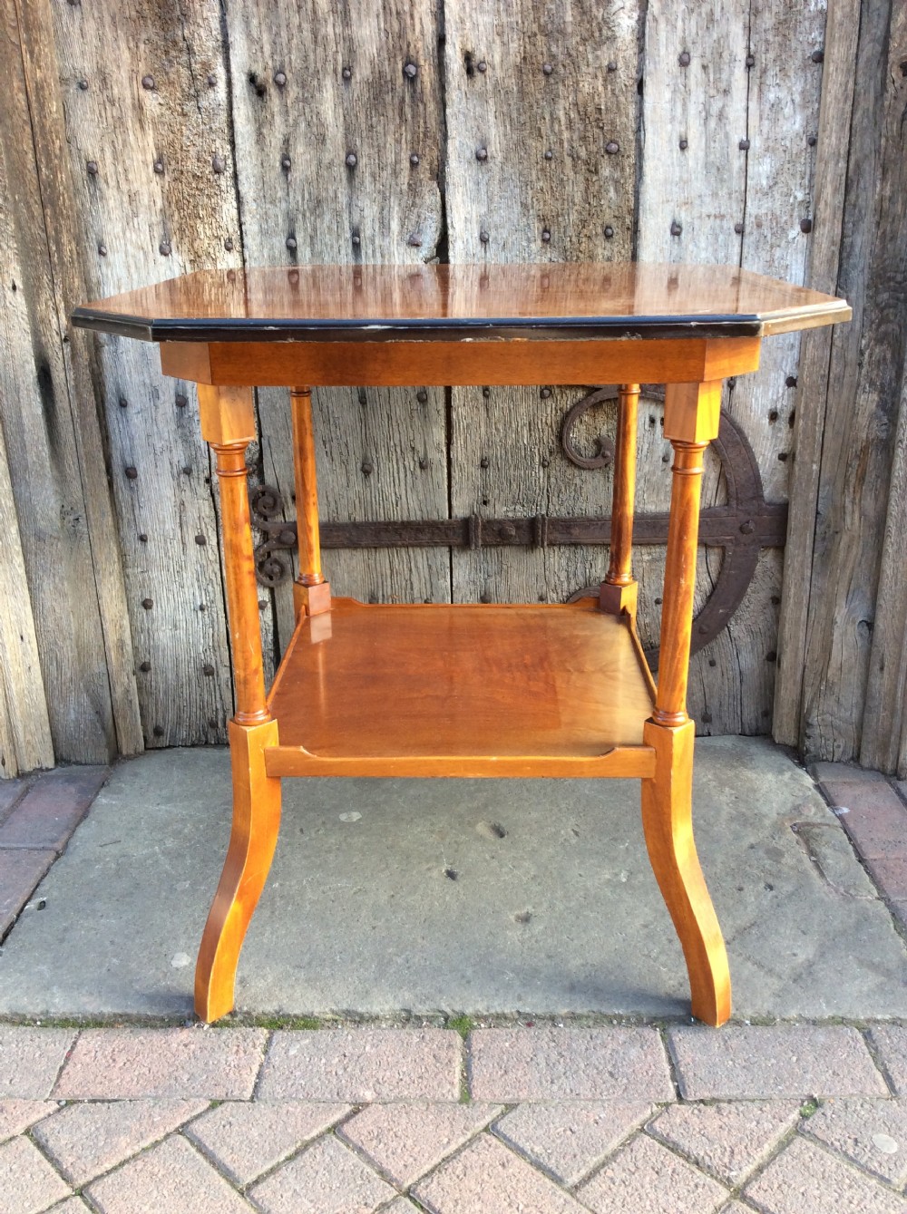 Late 19thC two tier mahogany table View III