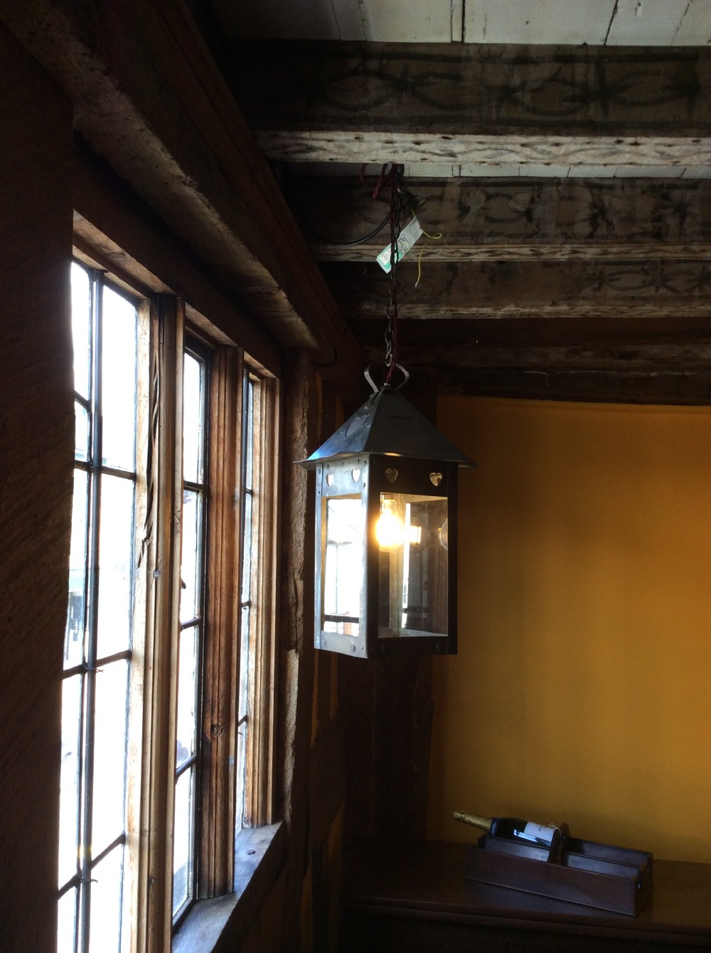 Arts & Crafts Voysey style copper lantern View V