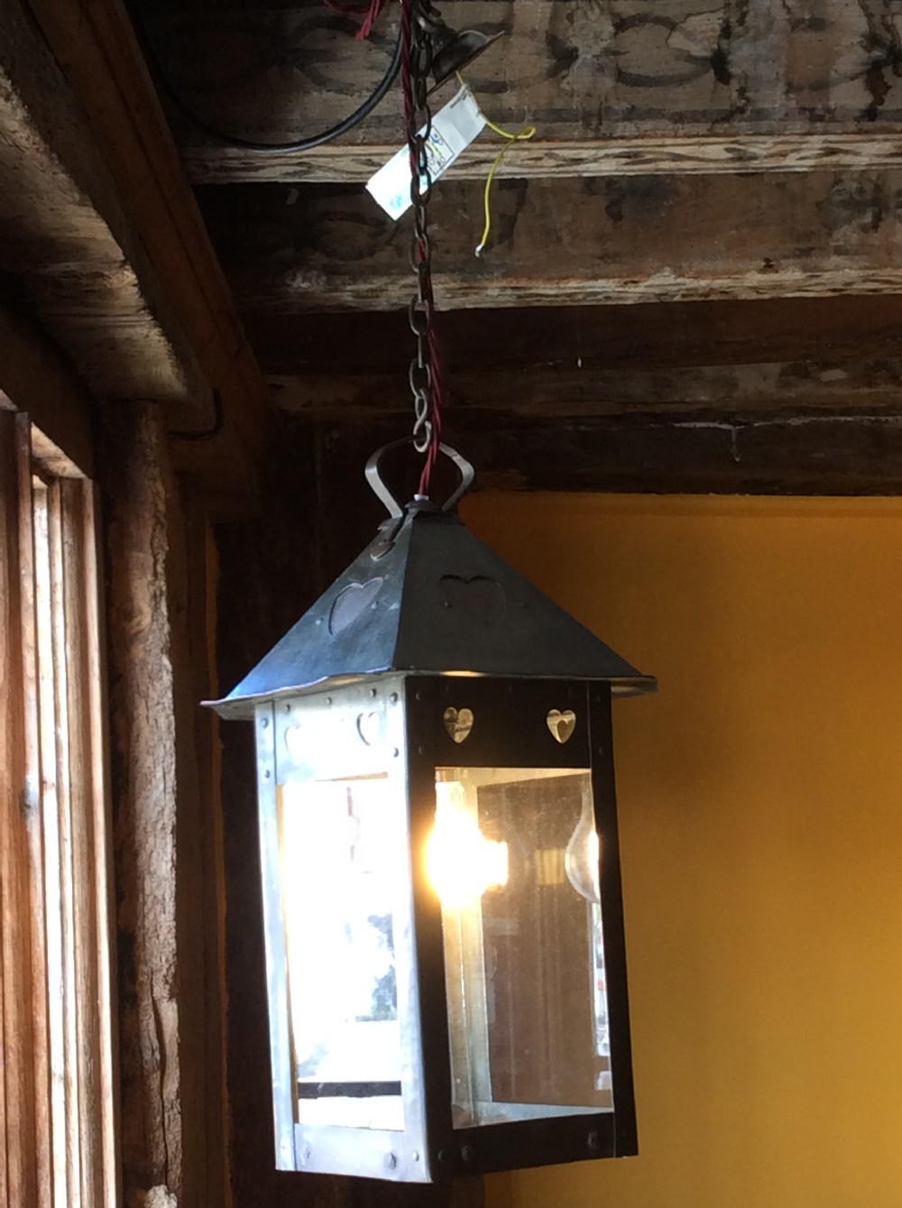 Arts & Crafts Voysey style copper lantern View VI