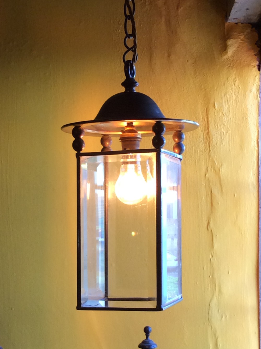 Arts & Crafts Lutyens style brass lantern View II