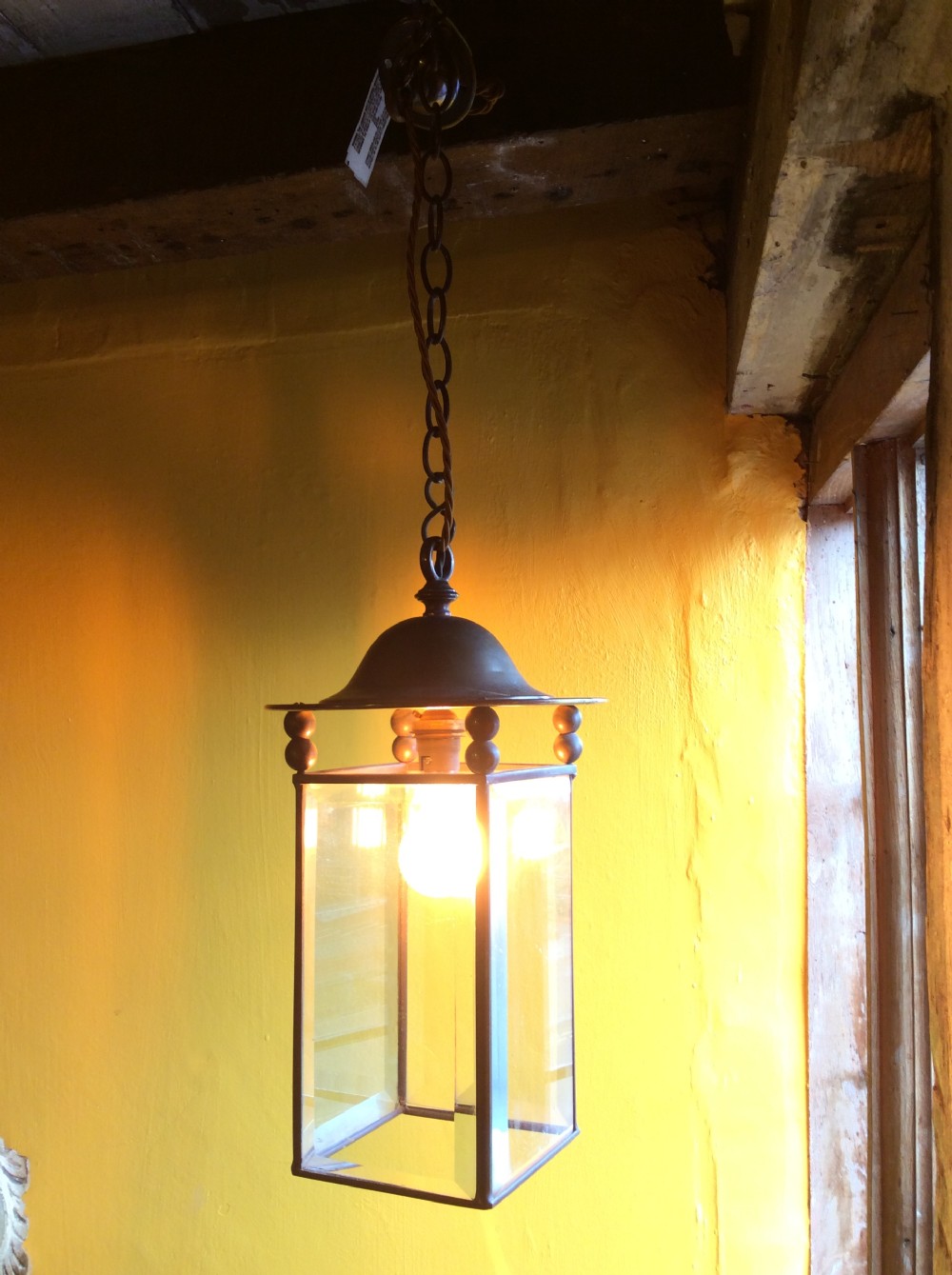 Arts & Crafts Lutyens style brass lantern View III
