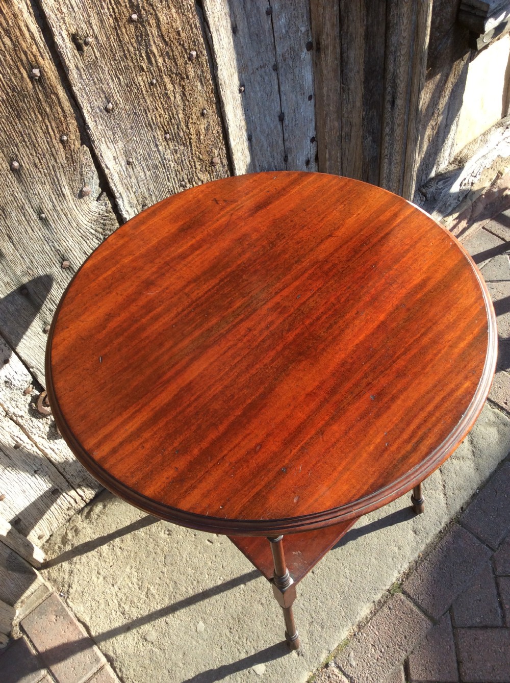 19thC mahogany 2 tier table View IV