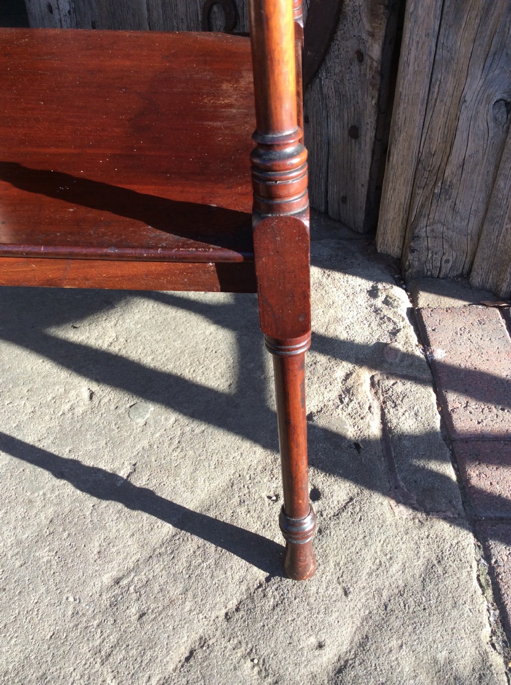 19thC mahogany 2 tier table View VI