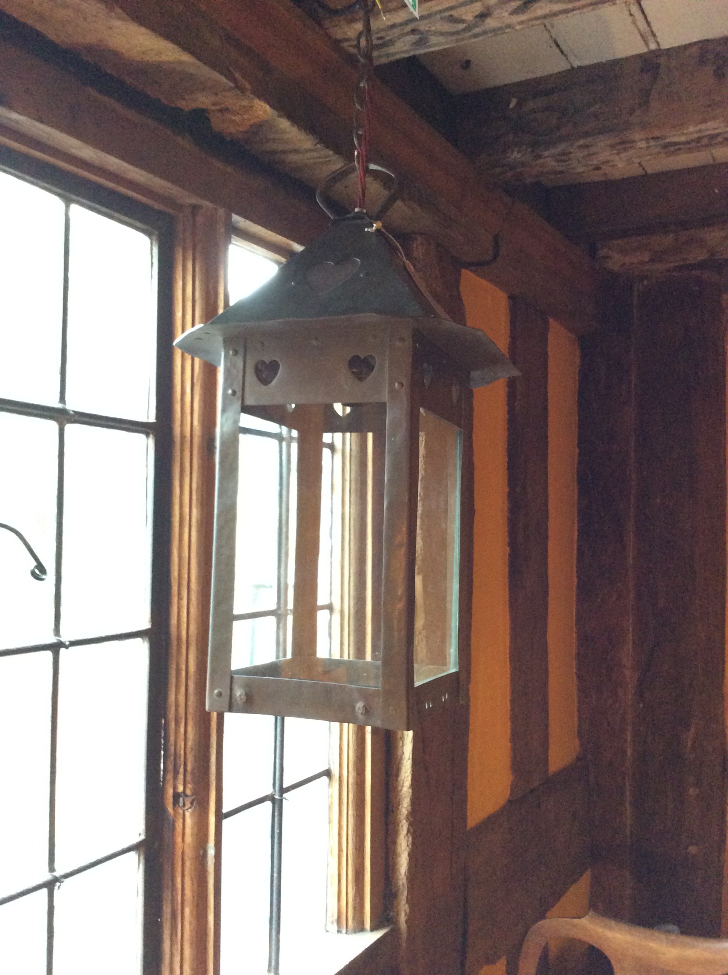 Arts & Crafts Voysey style copper lantern