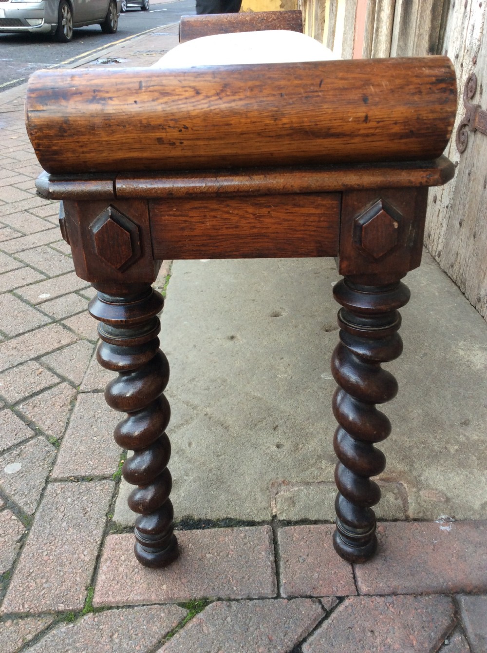 19thC Oak window seat View IV