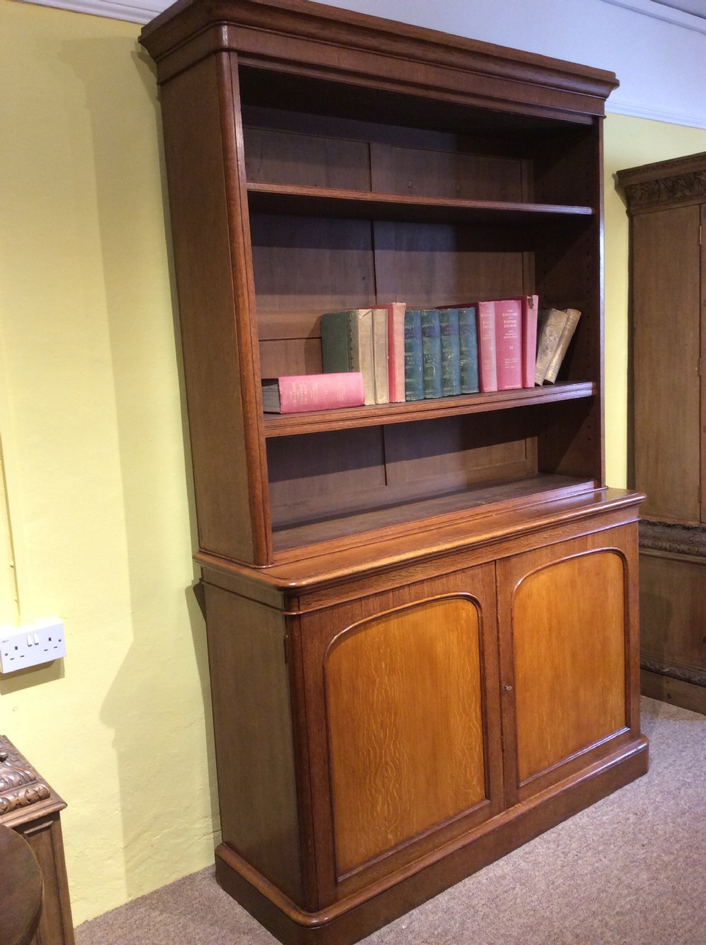 19thC Oak bookcase View III
