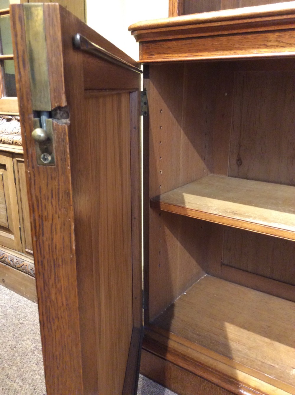 19thC Oak bookcase View V
