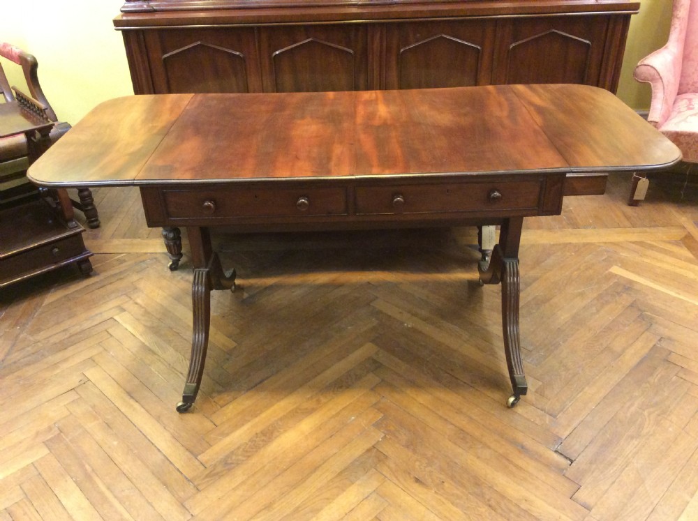 Regency Mahogany sofa table View III