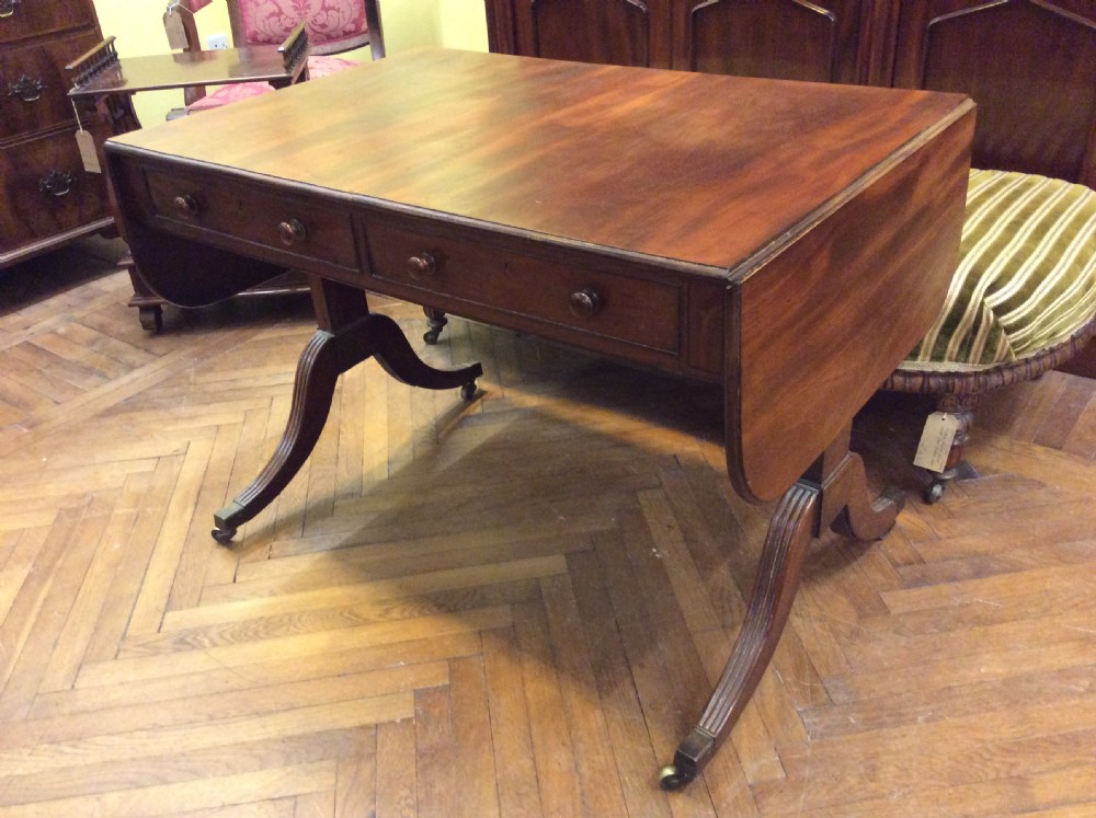 Regency Mahogany sofa table View V