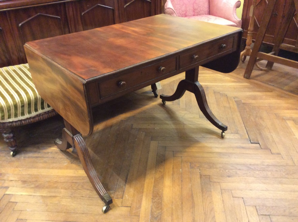 Regency Mahogany sofa table View VI