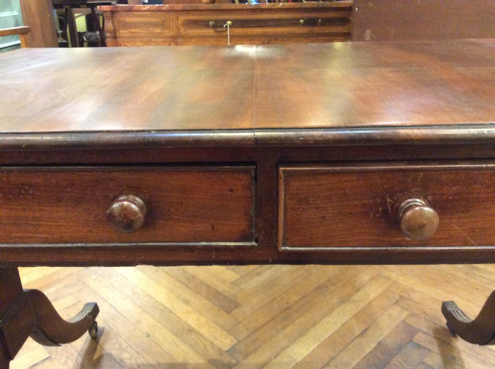 Regency Mahogany sofa table View VII