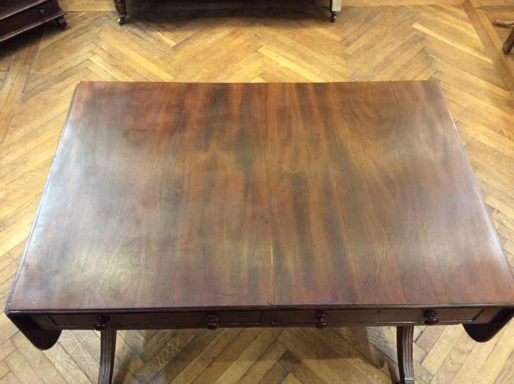 Regency Mahogany sofa table View VIII