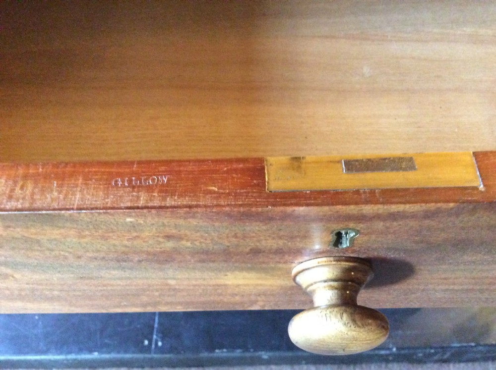 19thC Mahogany chest of drawers by Gillows of Lancaster View IV
