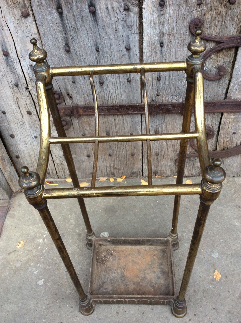 Victorian Brass umbrella stand View III