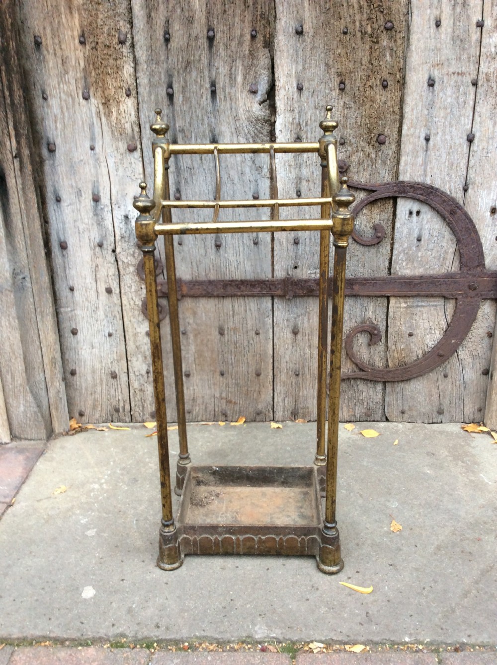 Victorian Brass umbrella stand View IV