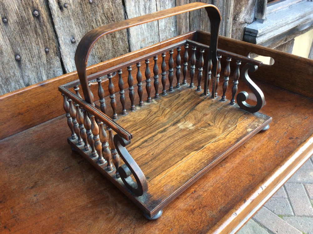 Regency rosewood desk book holder