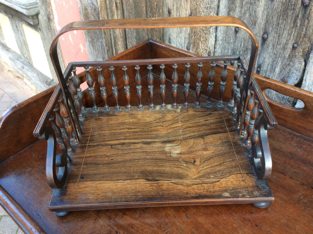 Regency rosewood desk book holder View VII