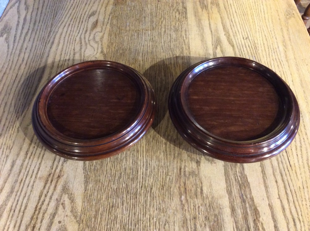 A near pair of mahogany coasters c.1820 View VI