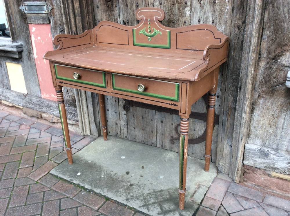 19thC Painted pine washstand View II