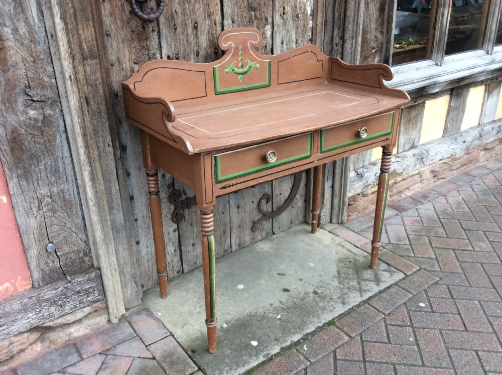 19thC Painted pine washstand View III