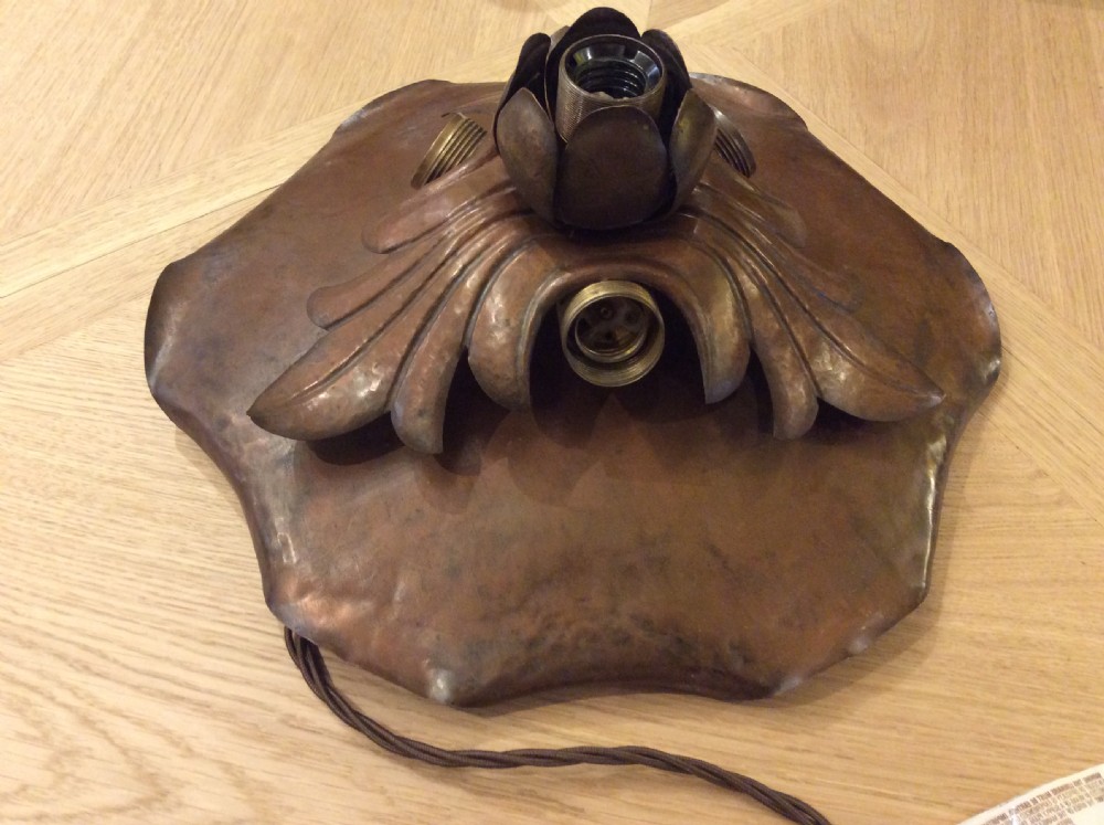 Copper ceiling  light fitting  View IV