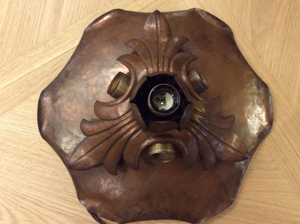Copper ceiling  light fitting  View V