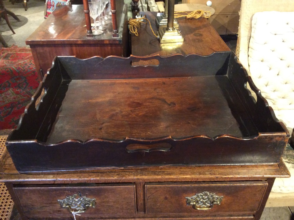 18thC Mahogany butlers tray