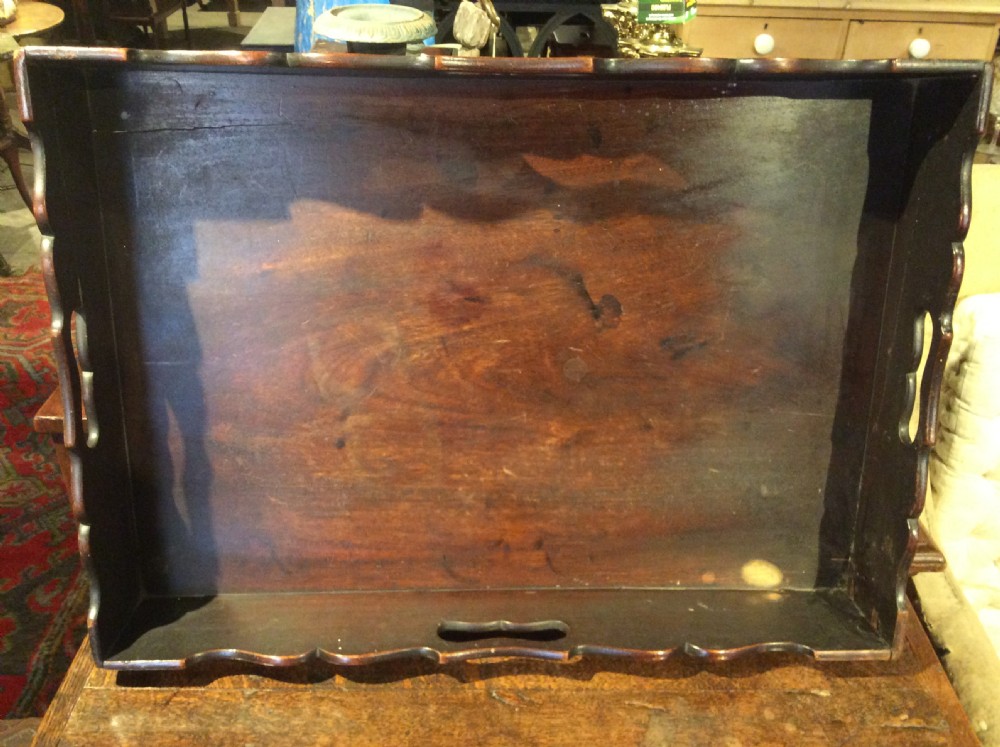 18thC Mahogany butlers tray View IV