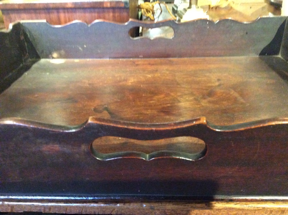 18thC Mahogany butlers tray View VI
