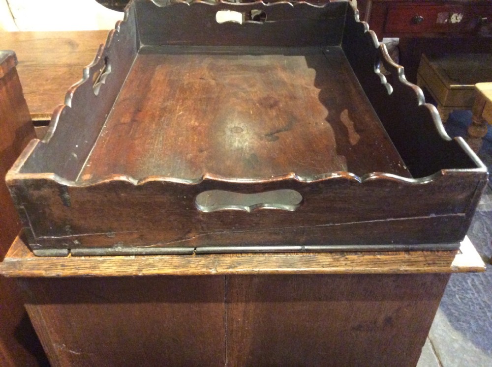 18thC Mahogany butlers tray View VIII