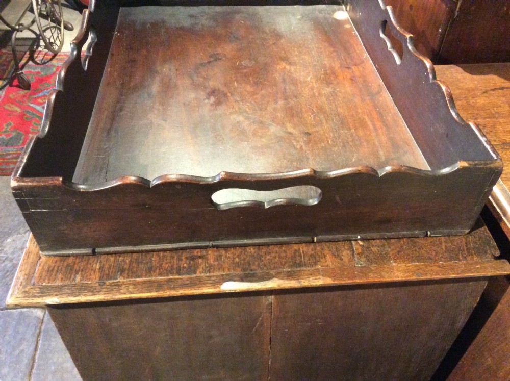18thC Mahogany butlers tray View IX