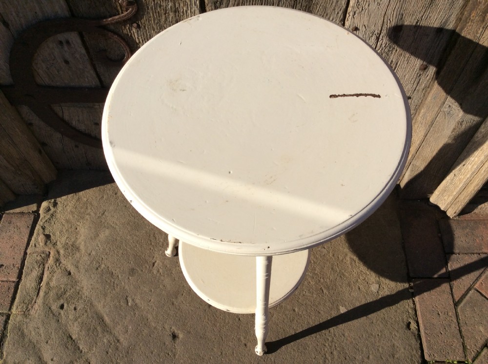 19thC Painted lamp table View IV