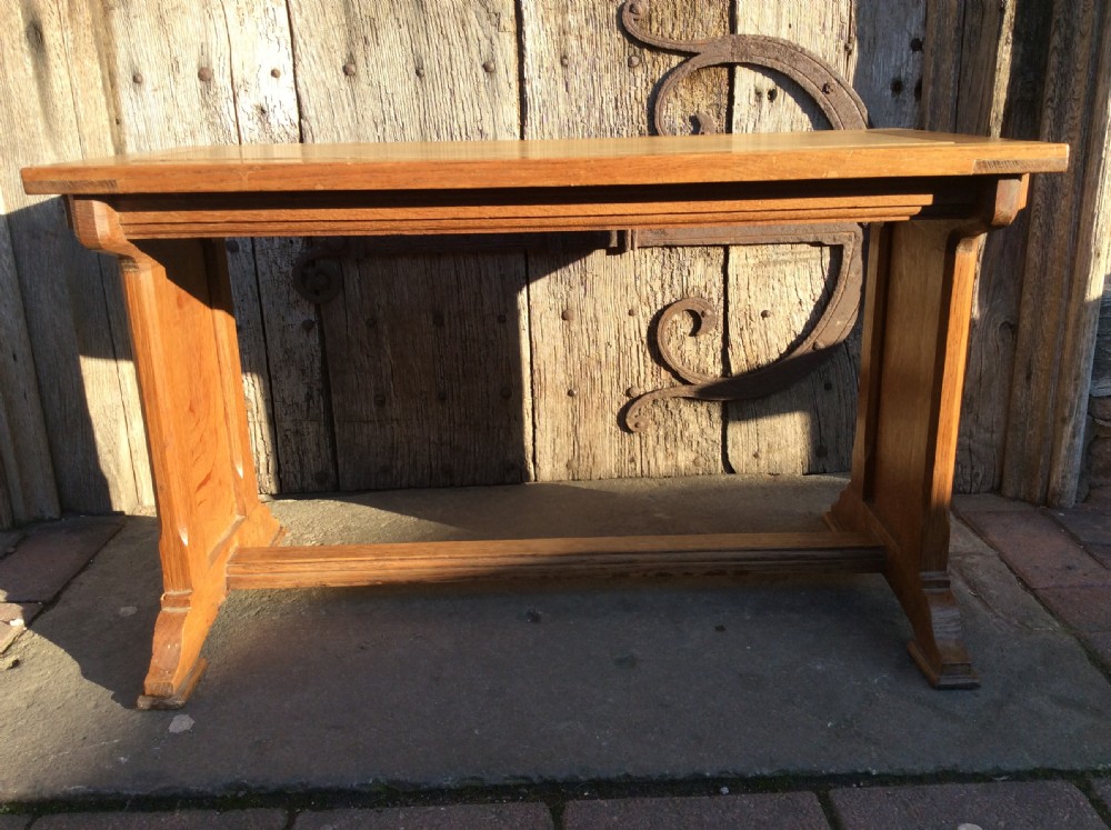 Cotswold school oak rectangular table