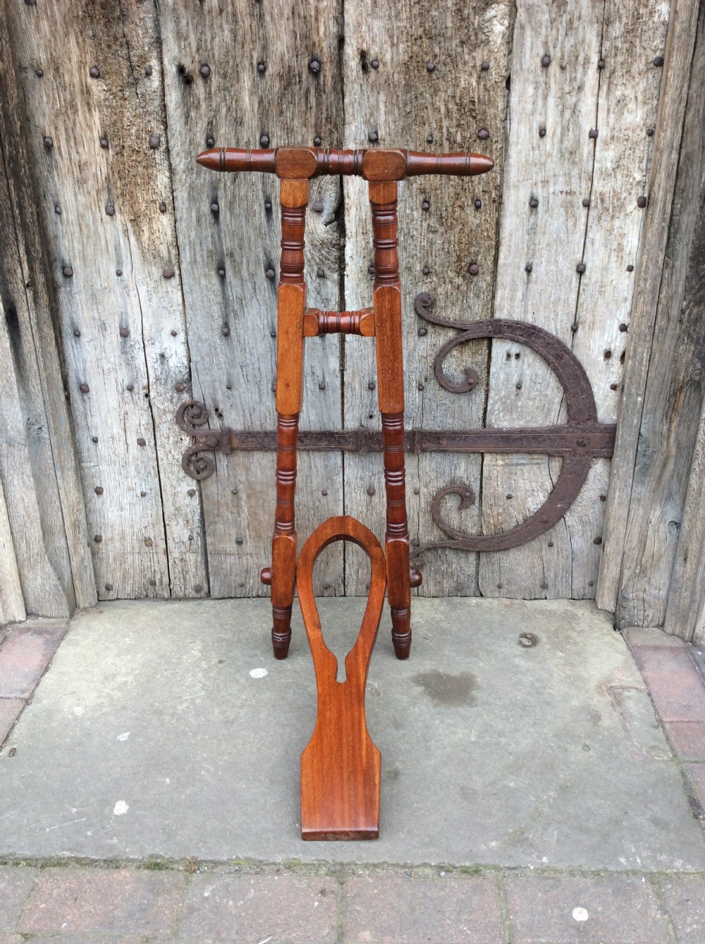 19thC Mahogany boot jack