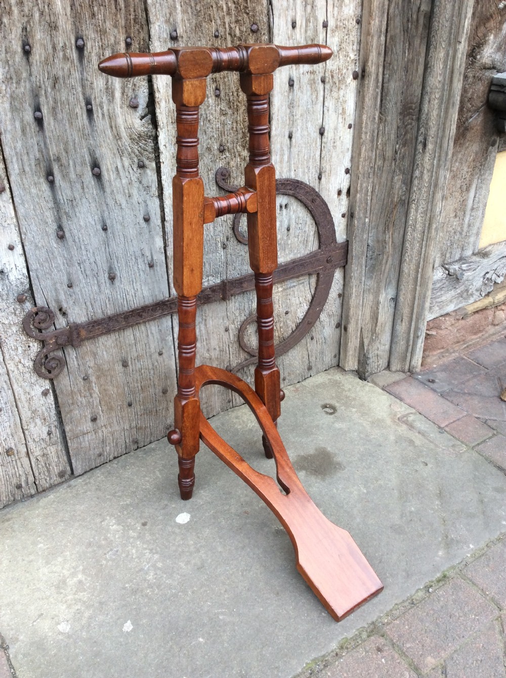 19thC Mahogany boot jack View II