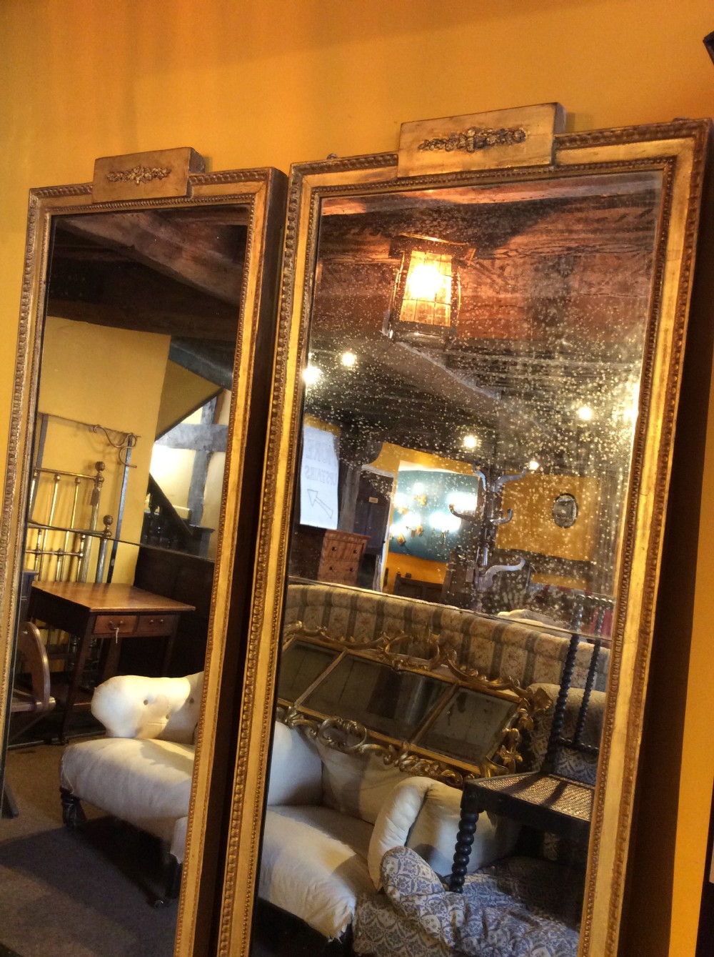 A Pair of 19thC Piers Mirrors View XII