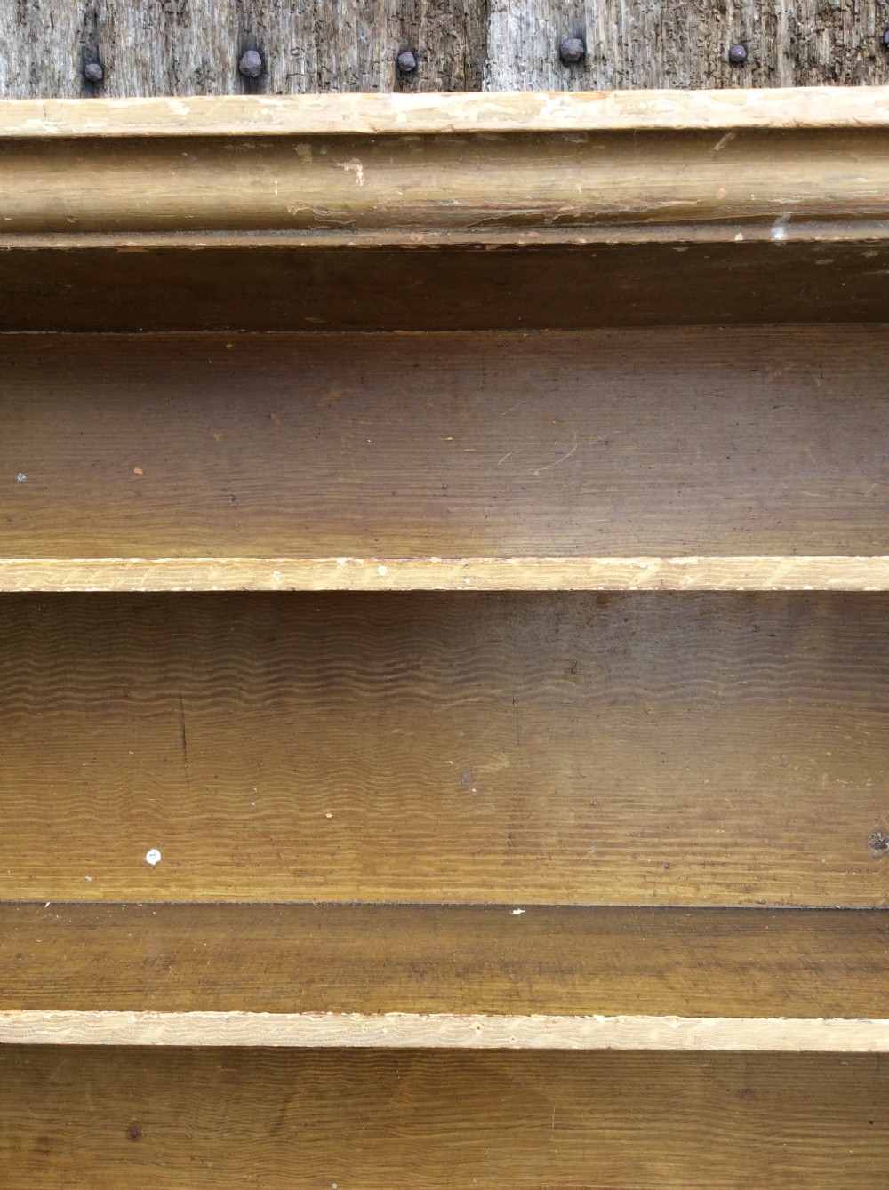 A set of 19thC country wall shelves View IV