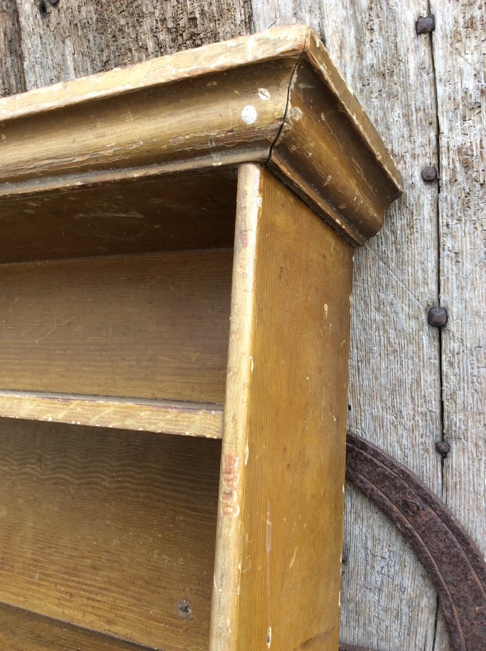 A set of 19thC country wall shelves View V