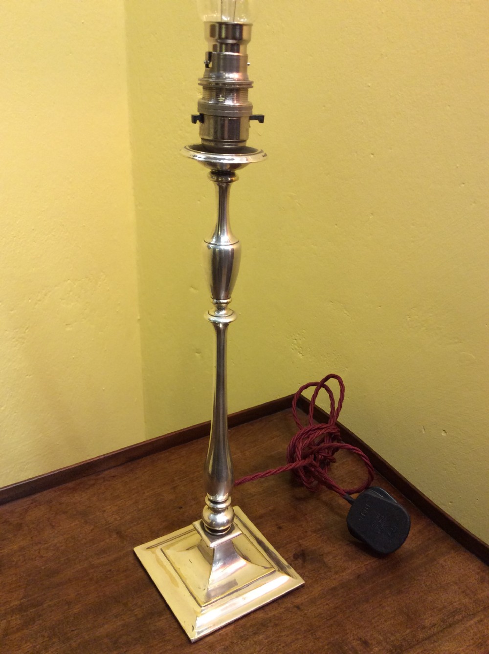 An early 20thC Silver plated lamp View III