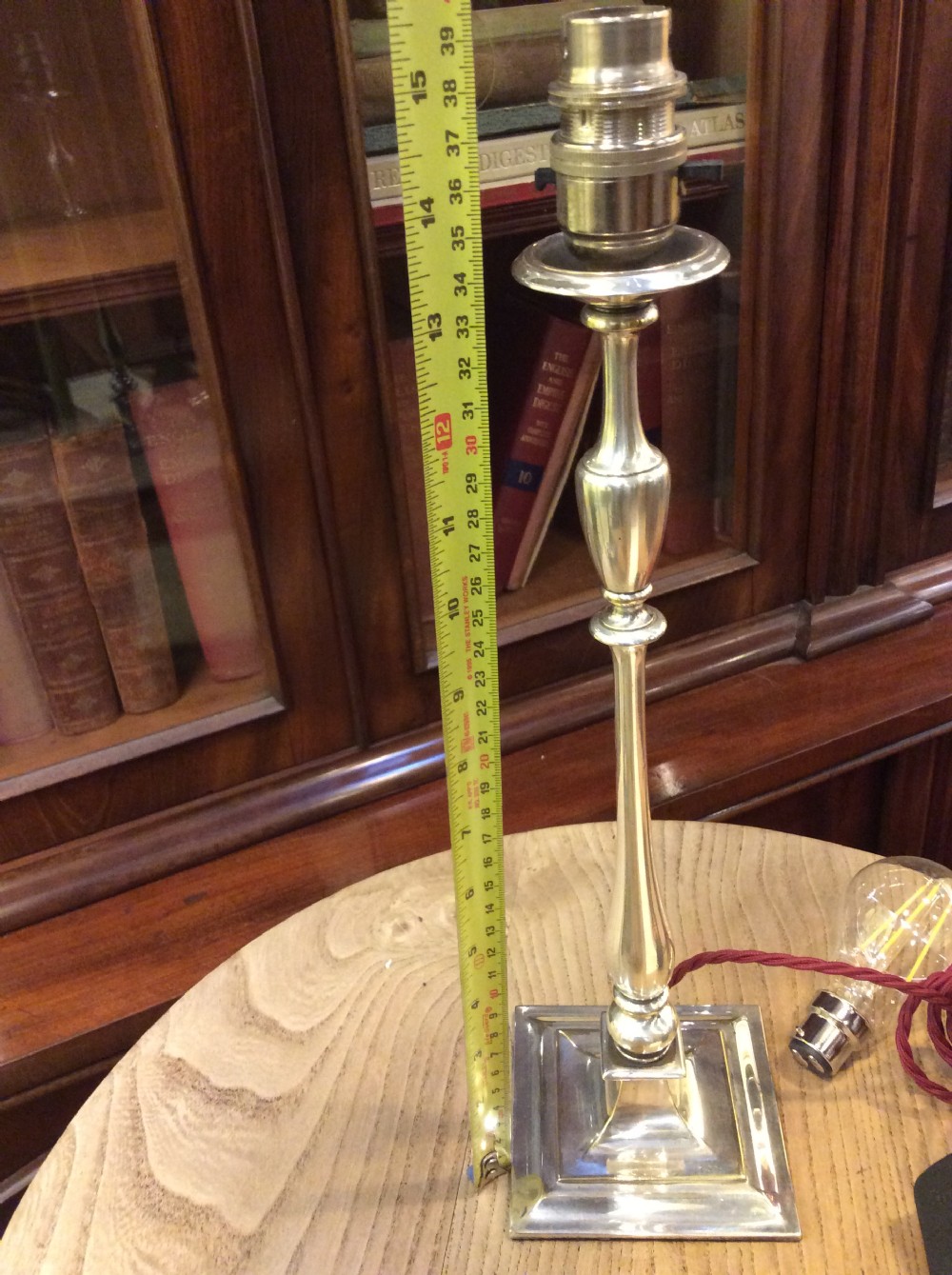 An early 20thC Silver plated lamp View V