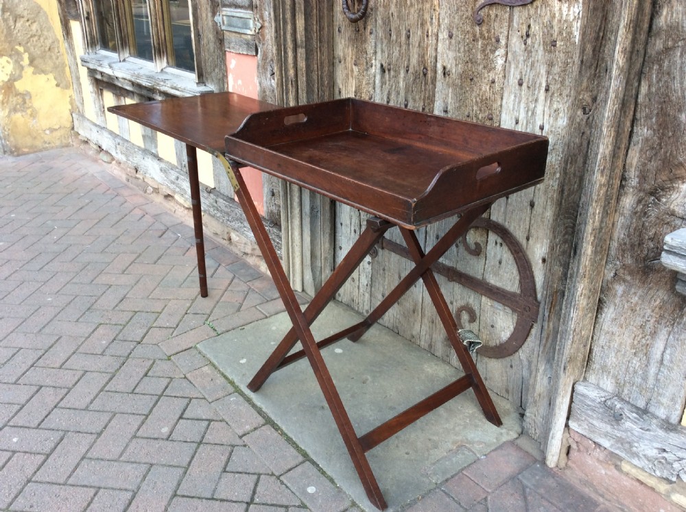 18thC Mahogany butler’s extending table and tray View IV