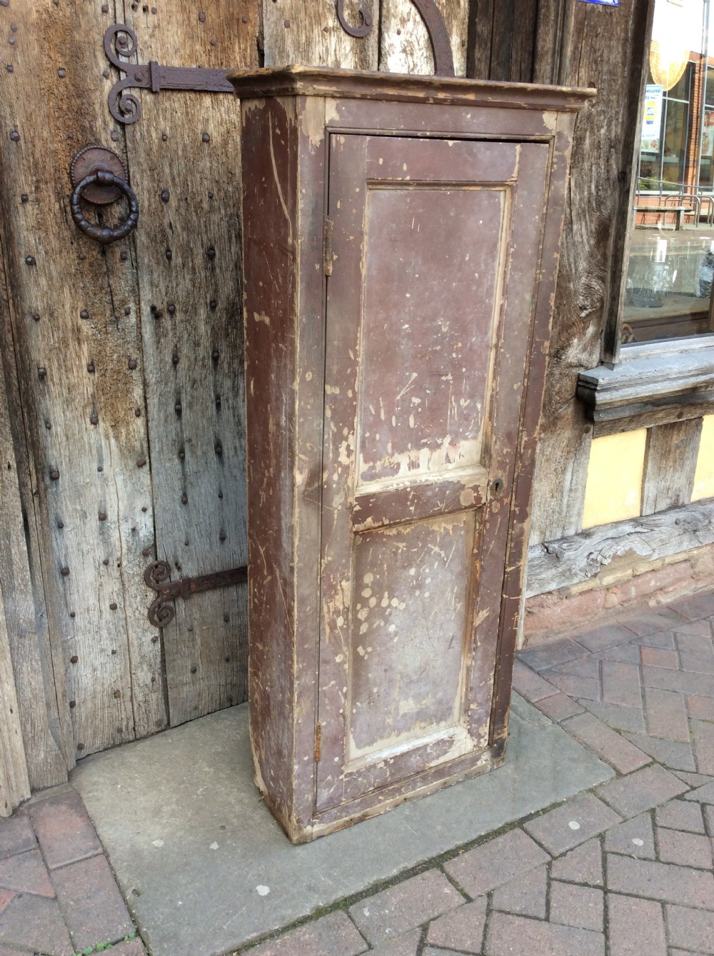A 19thC Country house painted pine cupboard View II