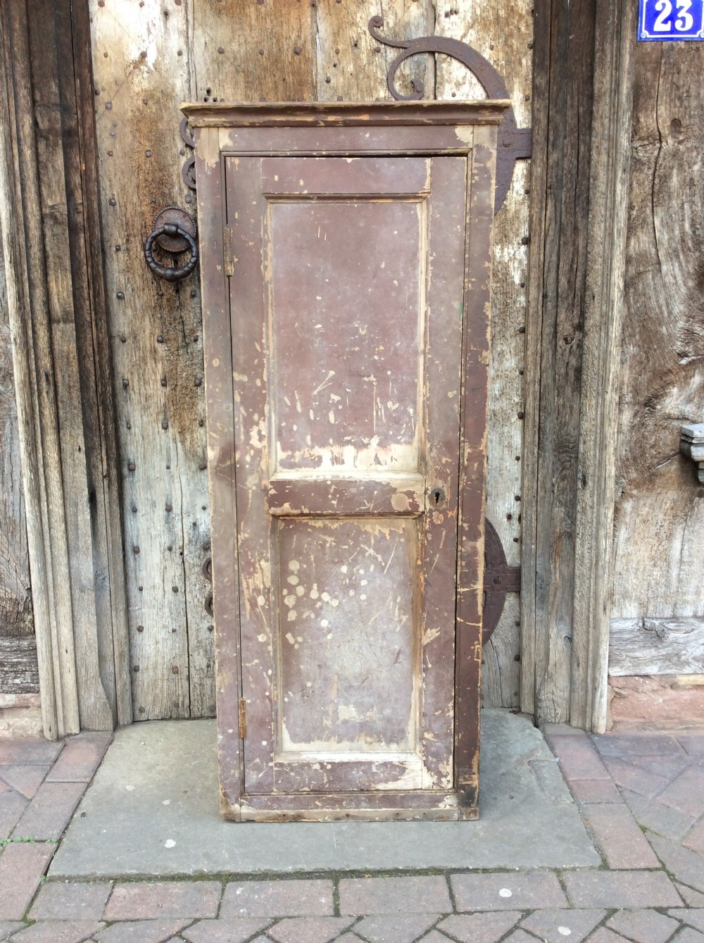A 19thC Country house painted pine cupboard View IV