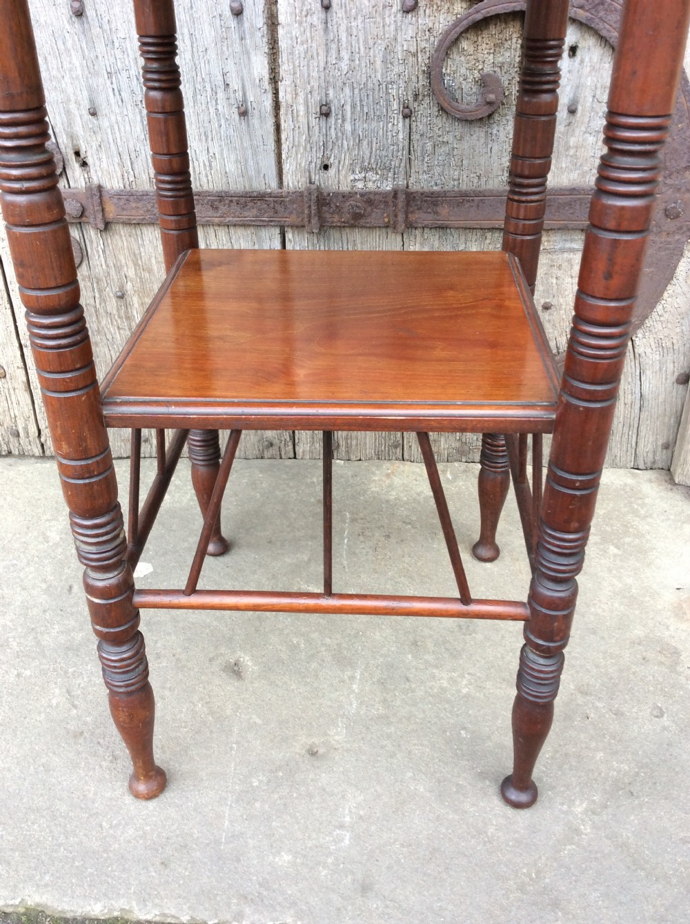  19thC English Walnut E W Godwin style  lamp table View IV