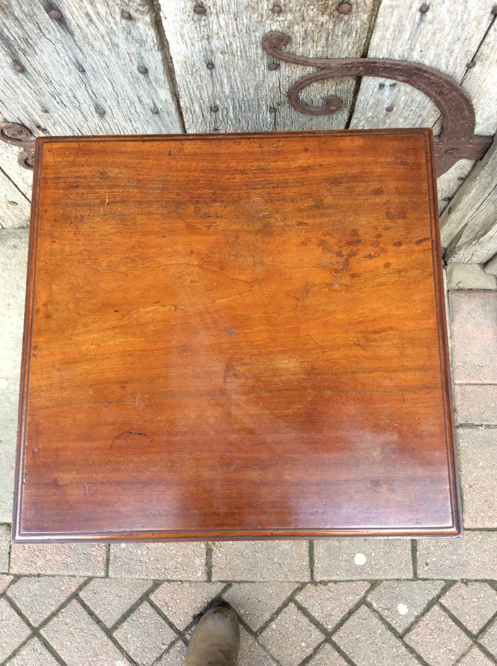  19thC English Walnut E W Godwin style  lamp table View V