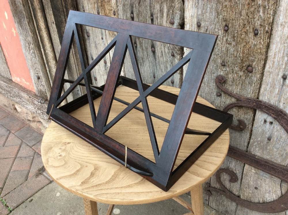 A very good quality Regency rosewood  folding music stand View II