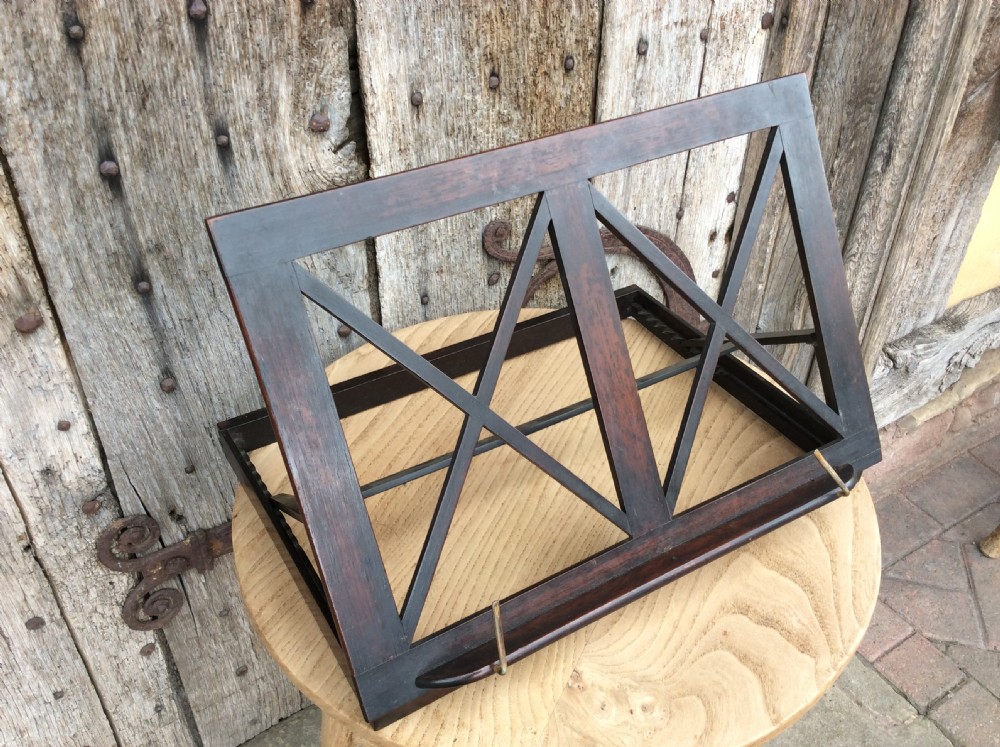 A very good quality Regency rosewood  folding music stand View VII