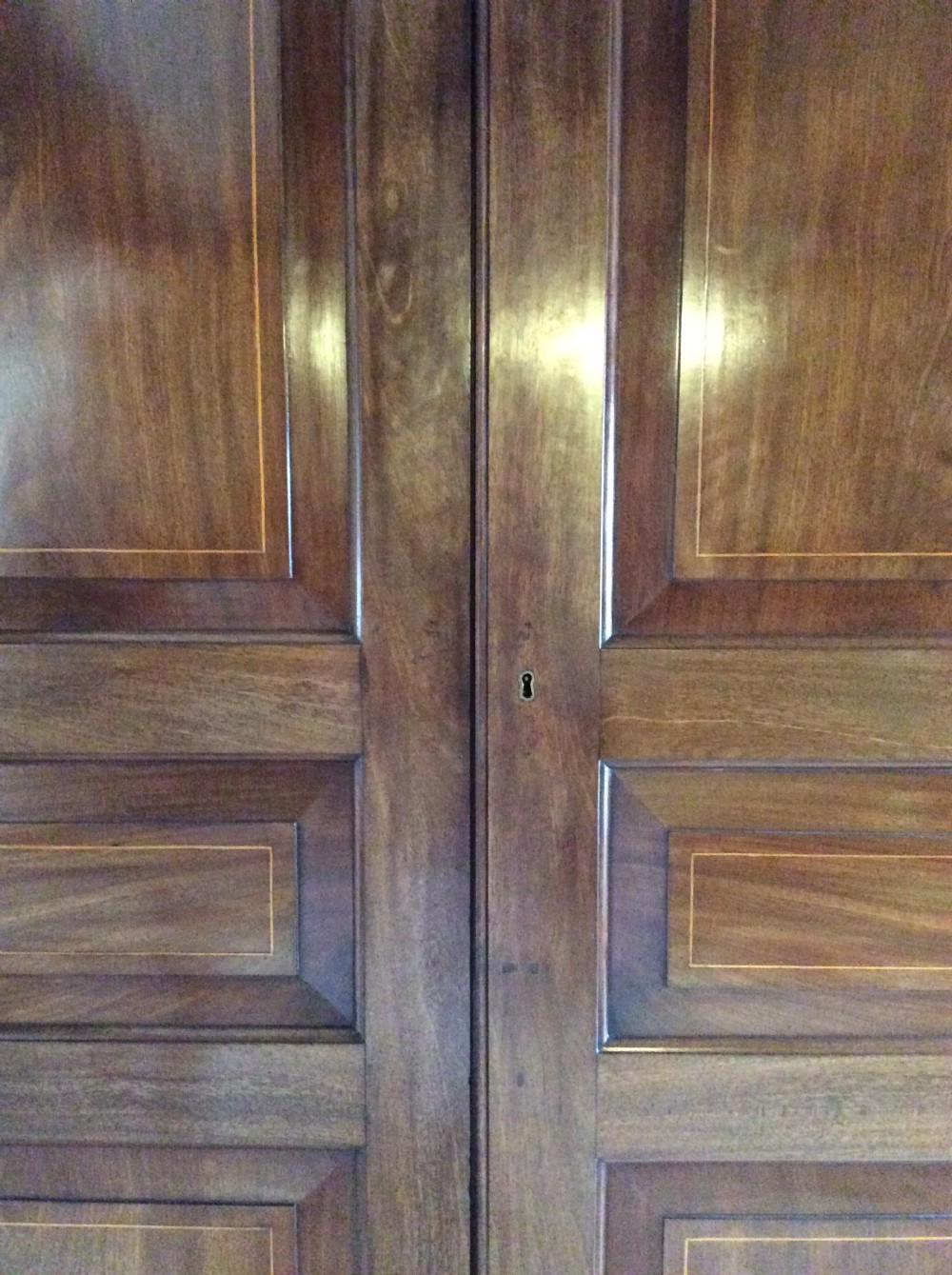 18thC Mahogany Channel Islands knockdown wardrobe View IV