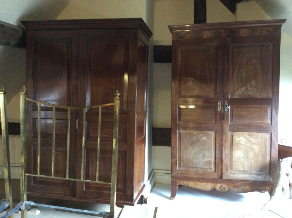 18thC  Mahogany Channel Islands knockdown wardrobe with wonderful colour View IX
