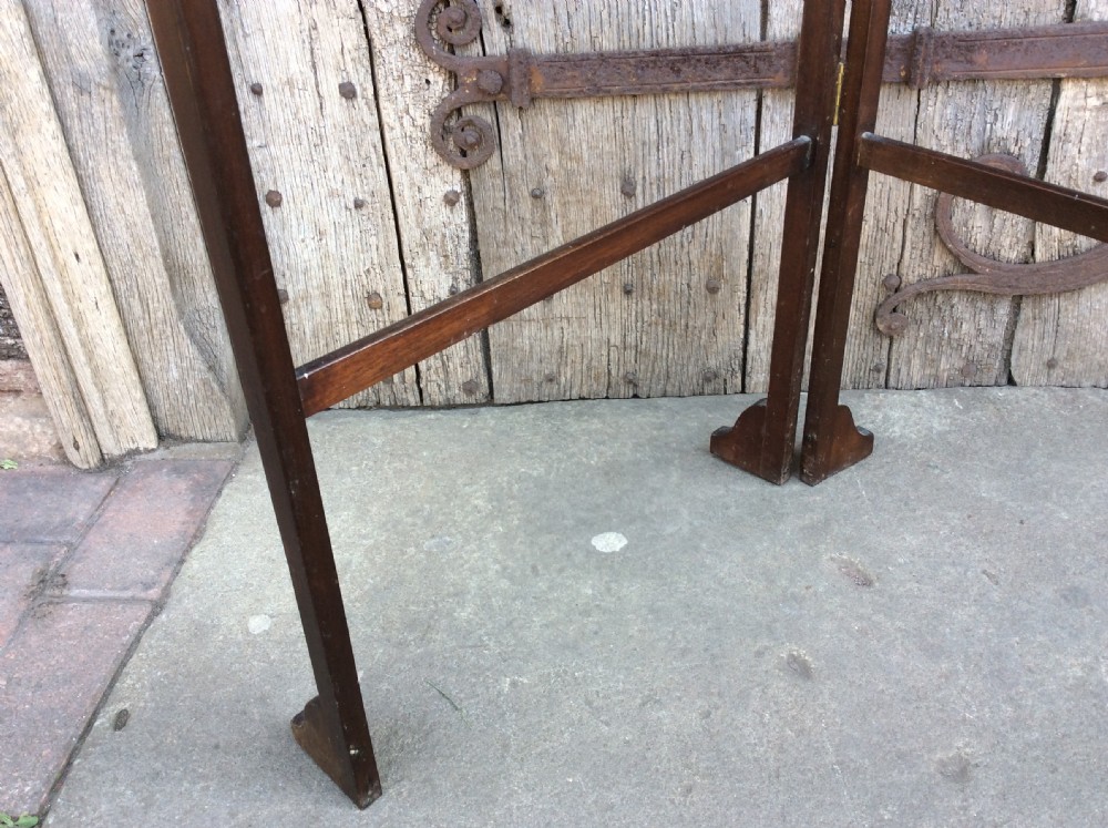 A Mahogany 2 fold towel rail View II